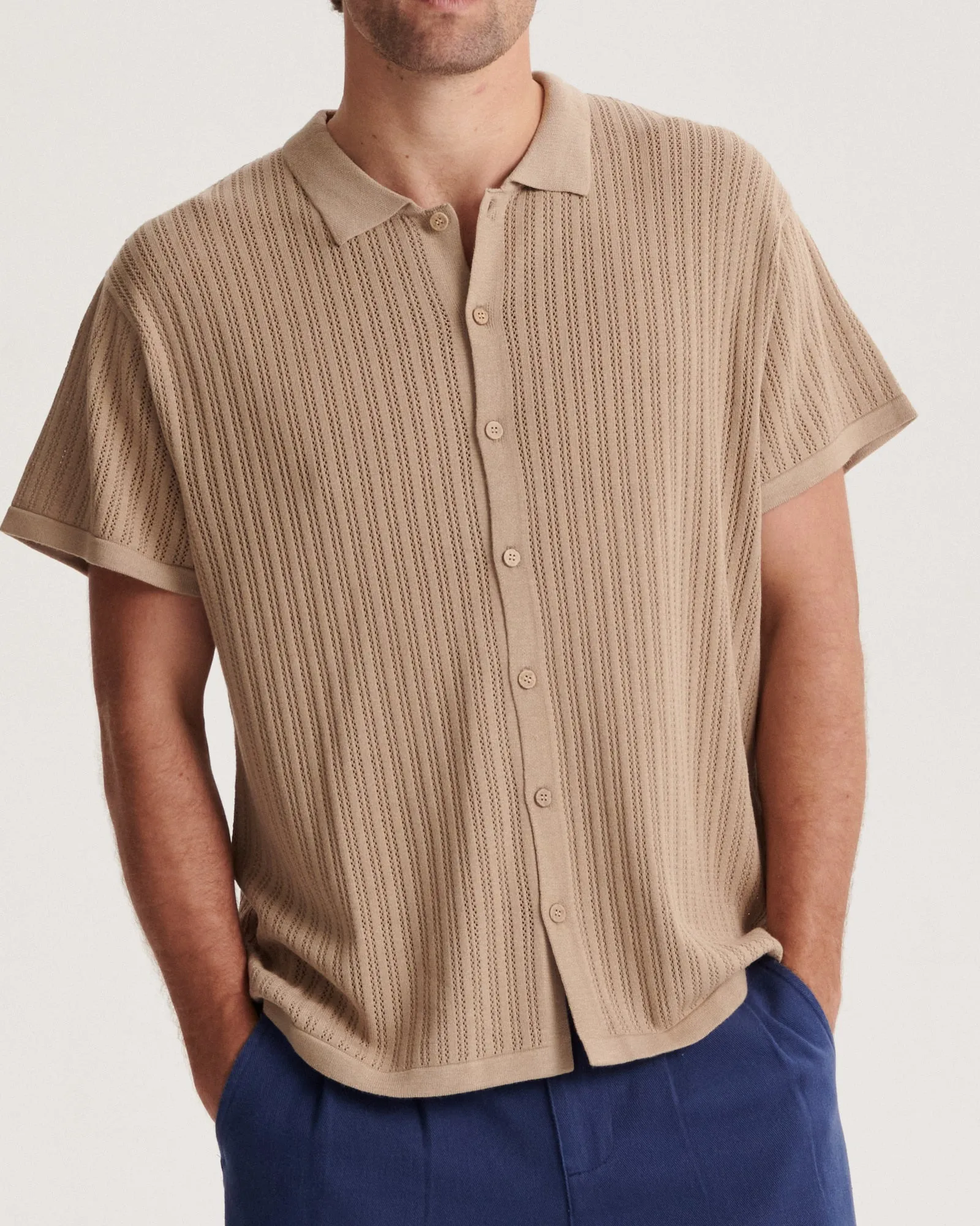 Intro Knit Shirt - Putty