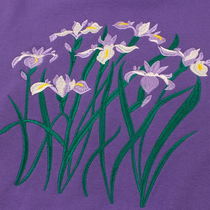 Iris Embroidery Sweatshirt