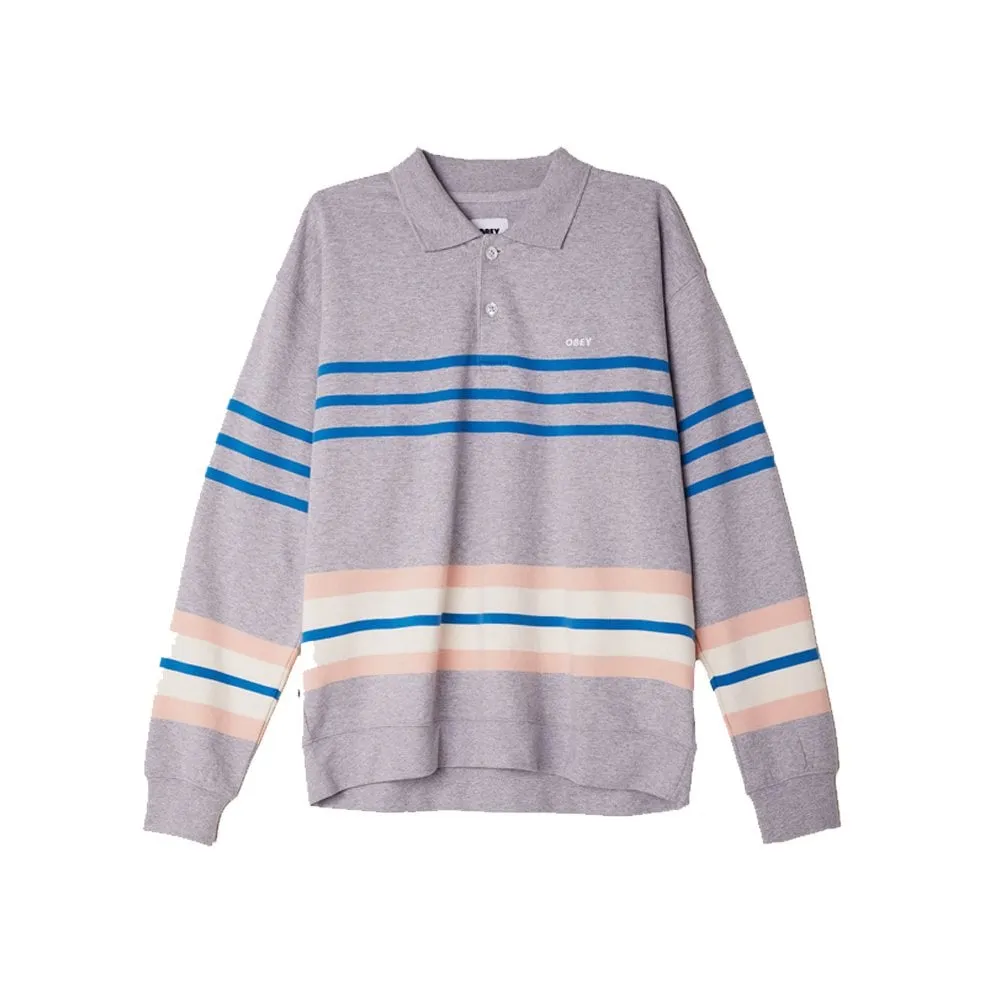 Isso Striped Polo Sweatshirt