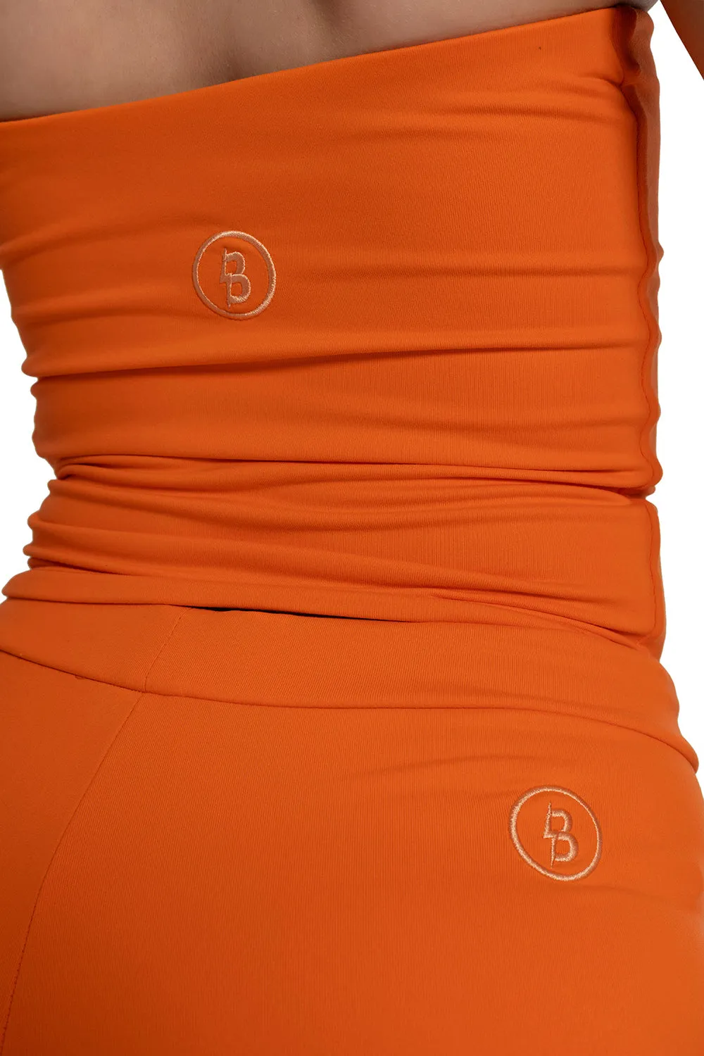 IT GIRL TUBE SHORTS (ORANGE)