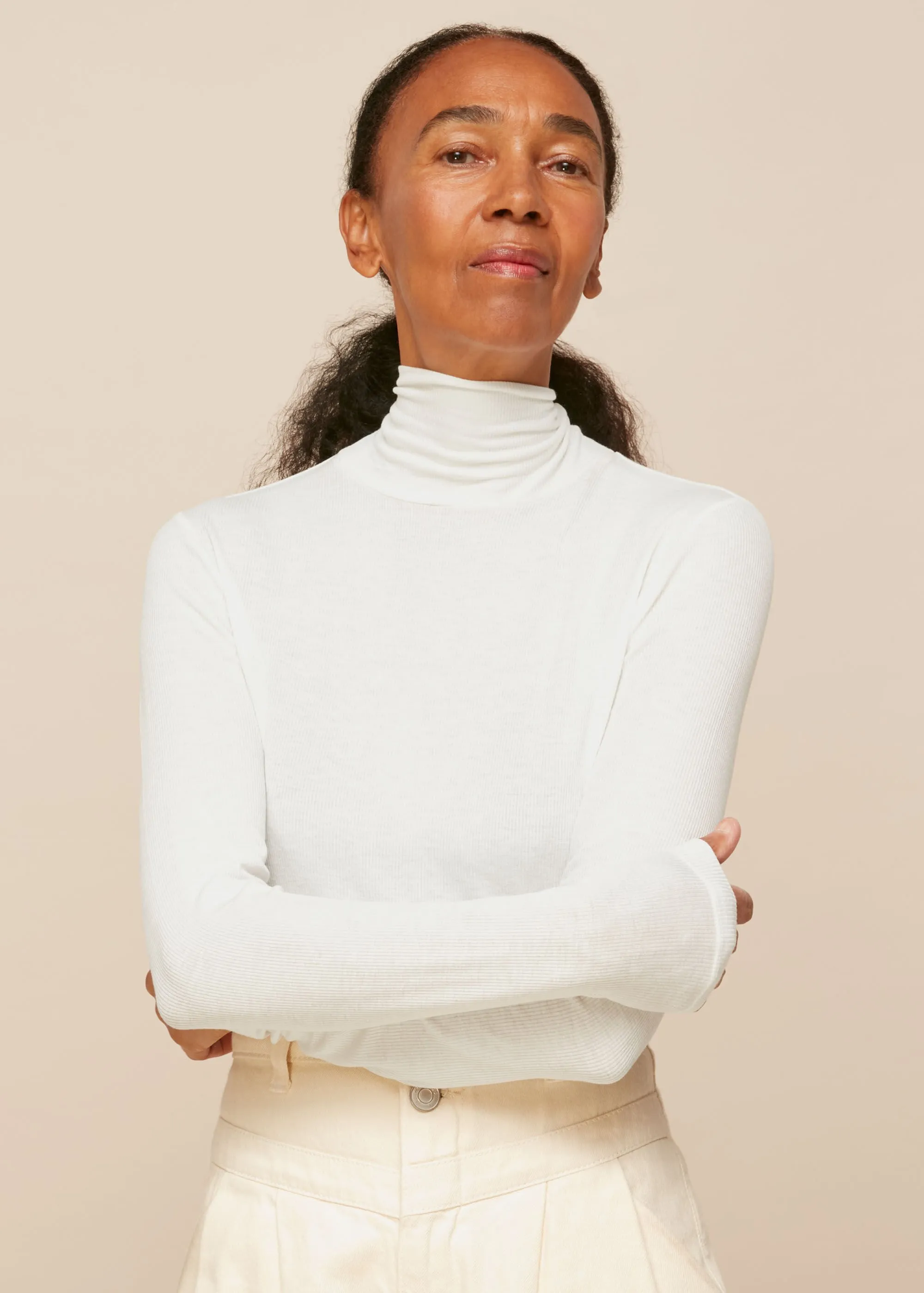 Ivory Essential Polo Neck