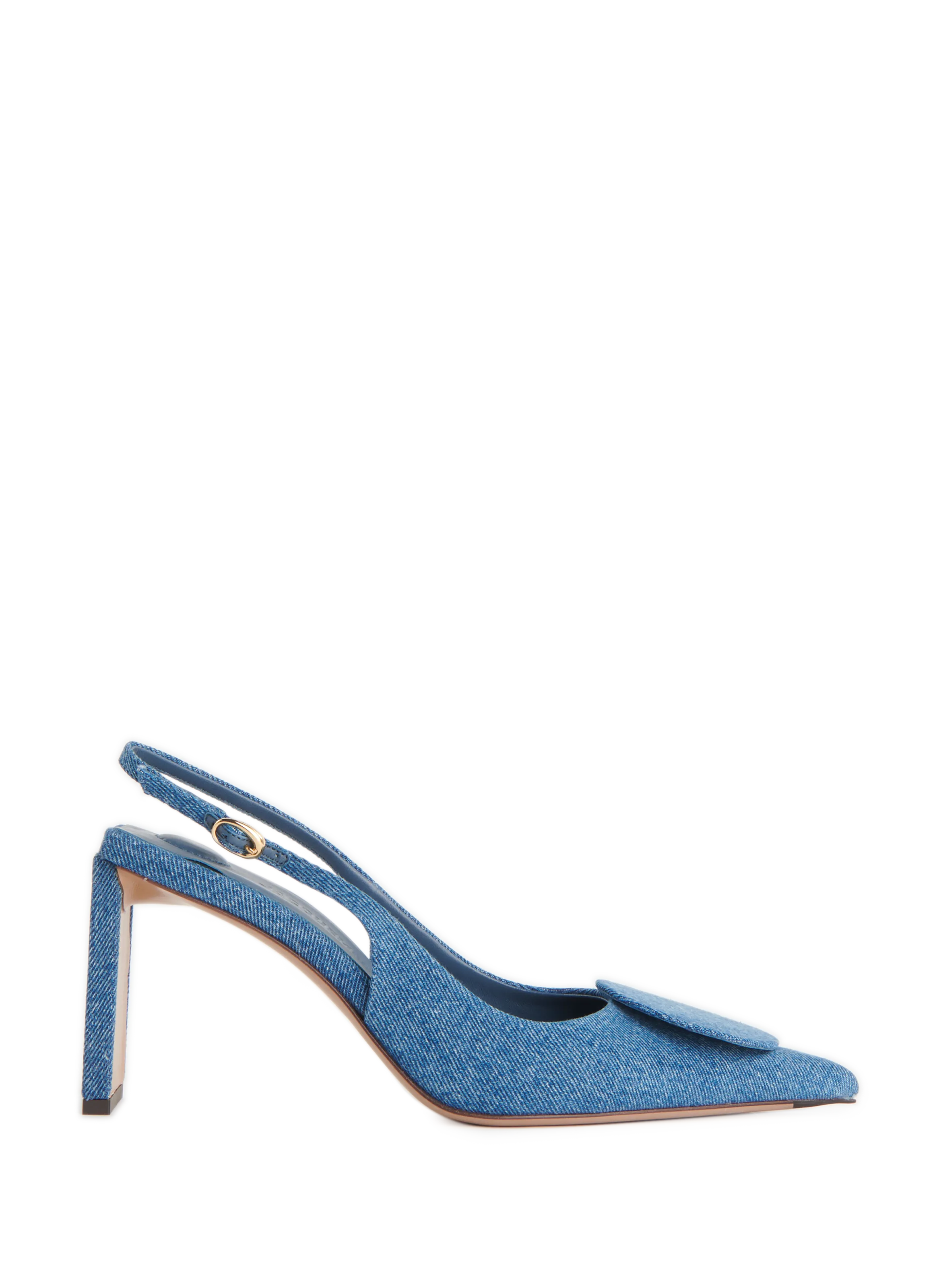 JACQUEMUS  Duelo slingback heels - Blue