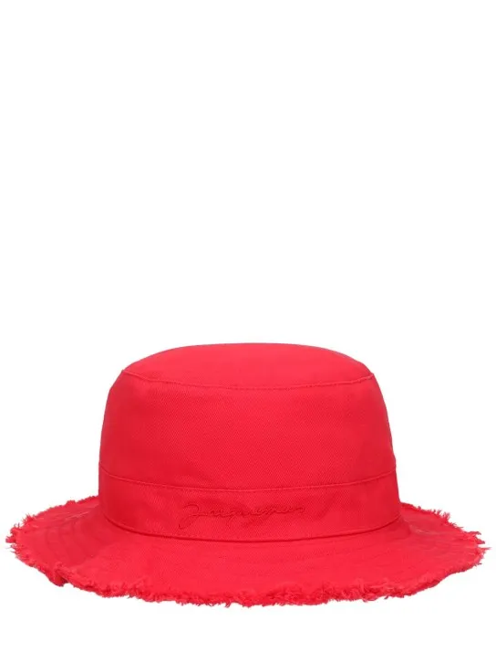 Jacquemus   Logo cotton bucket hat 