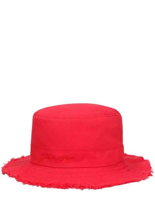 Jacquemus   Logo cotton bucket hat 