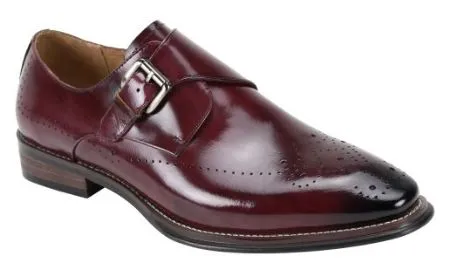 Jeffery Men's Slip-On Shoe by Giovanni in Burgundy