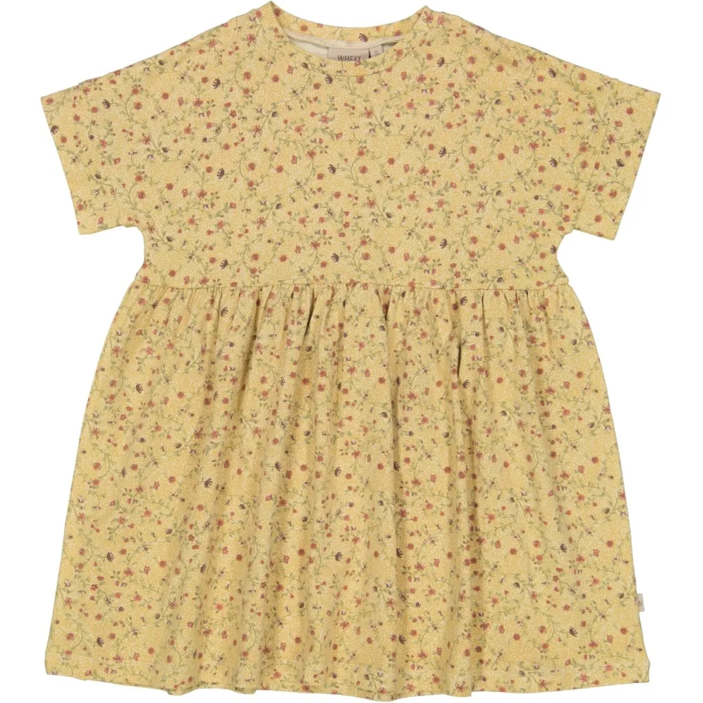 Jersey Dress Emilie - clam flower vine