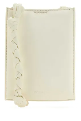 Jil Sander Ivory Leather Tangle Shoulder Bag