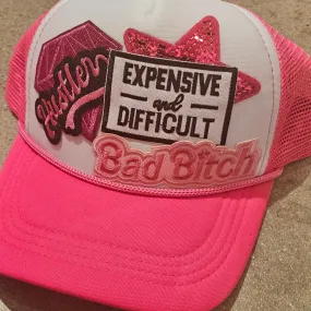 Custom Hot Pink Bad B*itch Hat