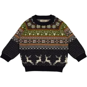 Knit Pullover Holiday - midnight blue