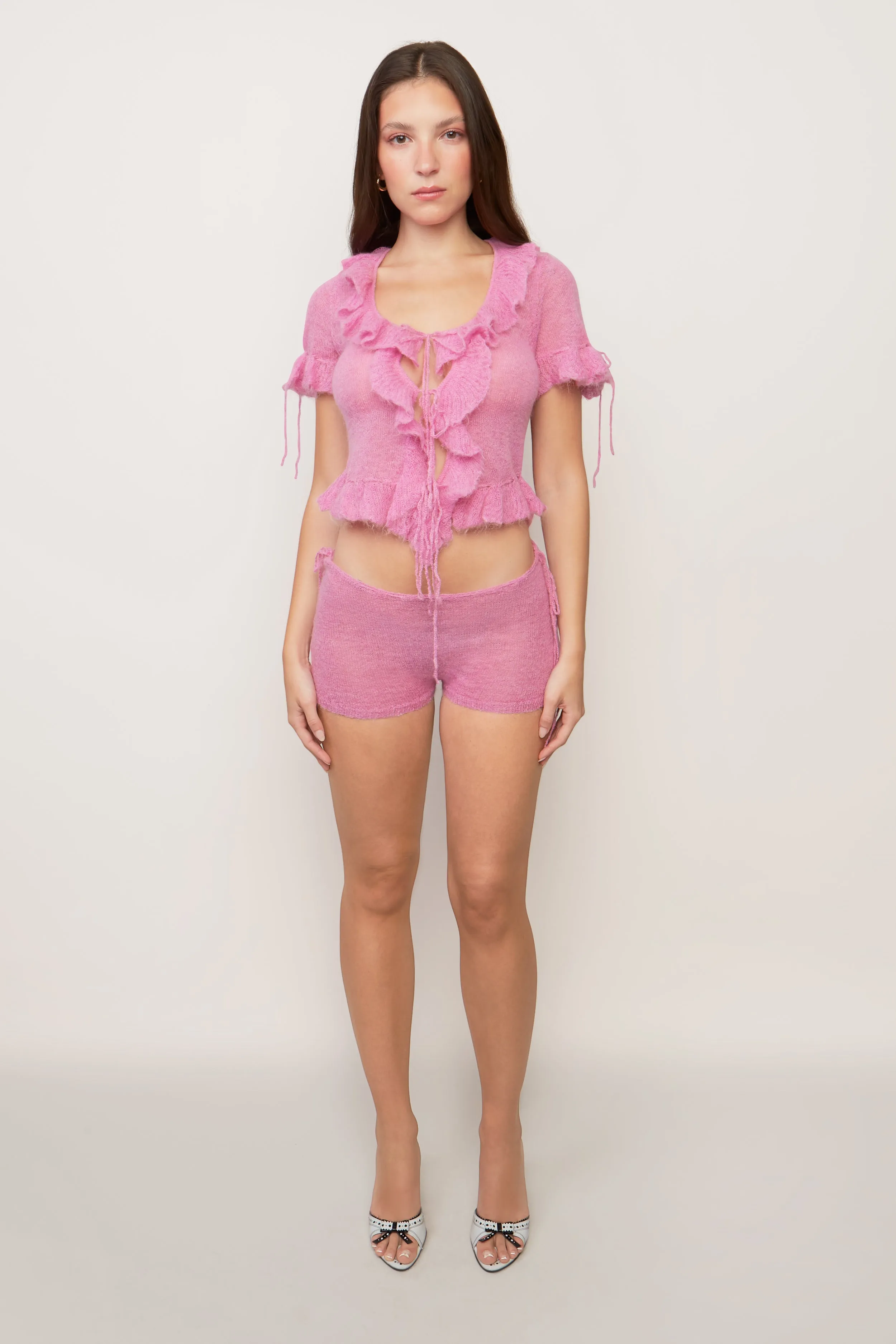 Knit Side Tie Short