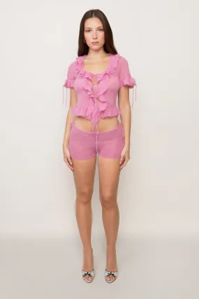 Knit Side Tie Short