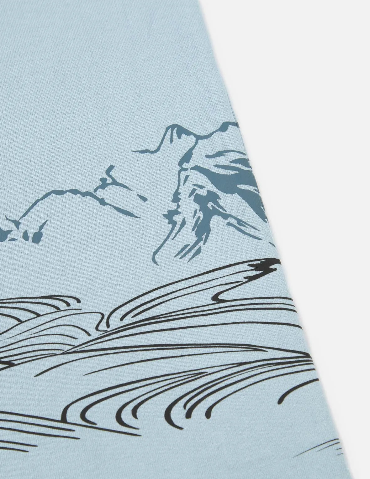 Komainu and Landscape Print T-Shirt