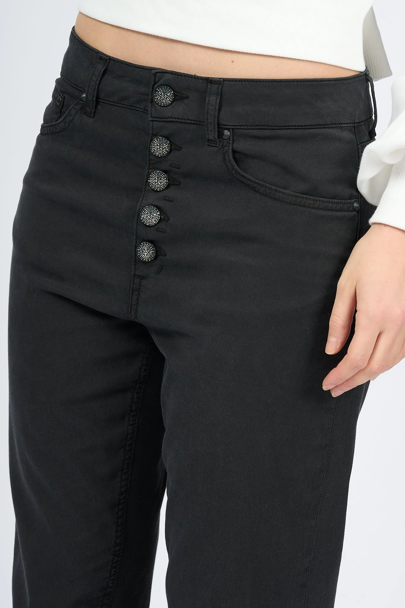 Dondup Koons Leggero Nero Donna Jeans