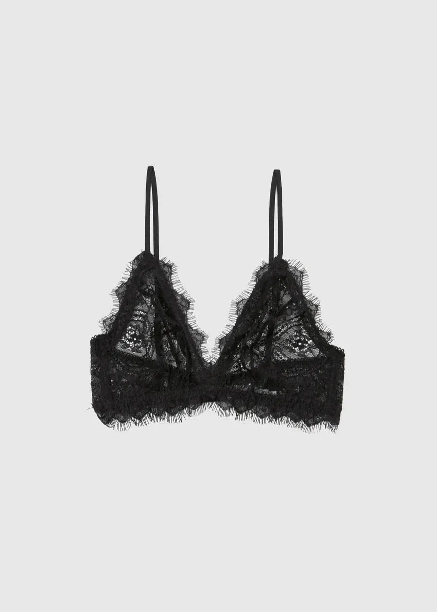 LACE BRA BLACK - ANINE BING