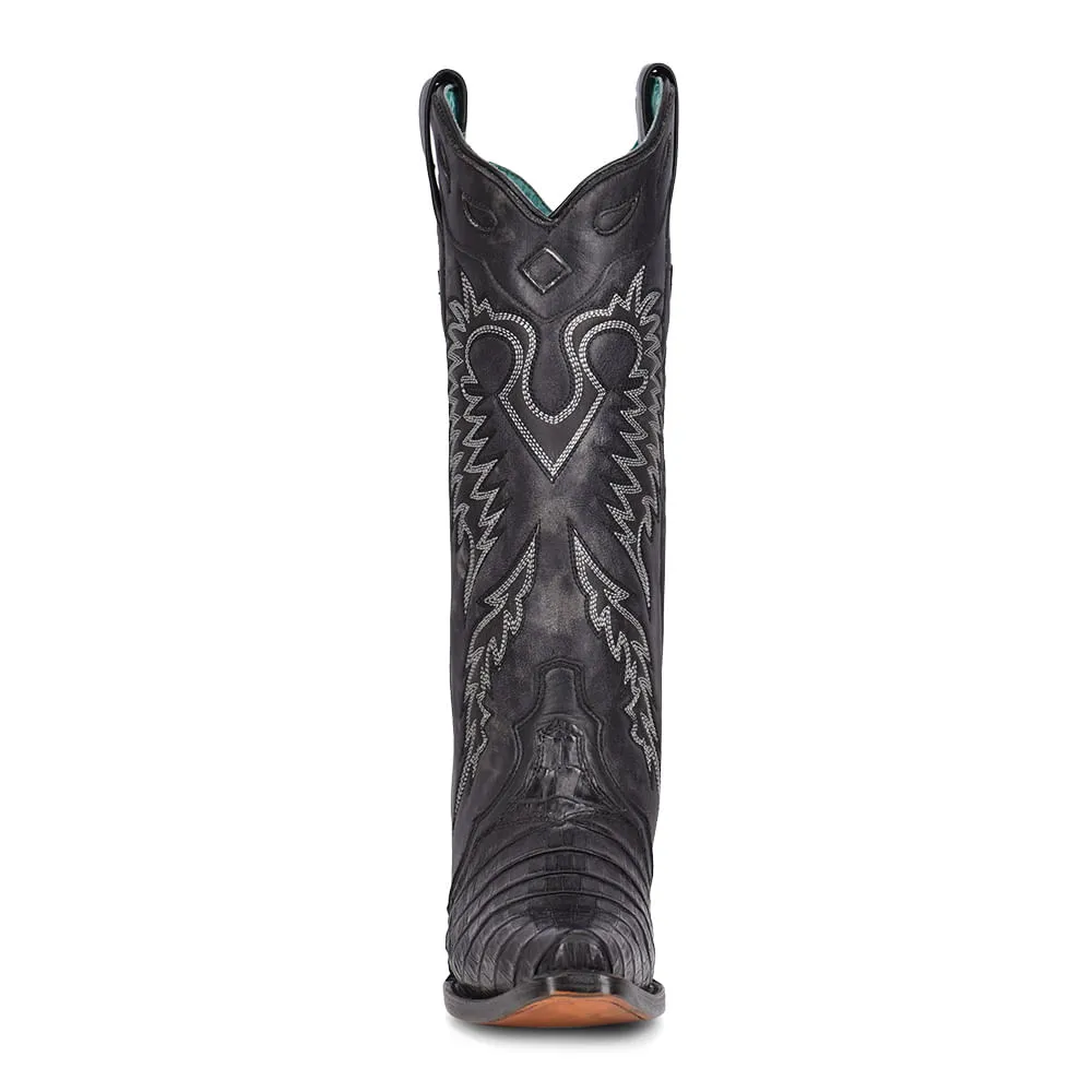 Black Caiman Ladies Boots