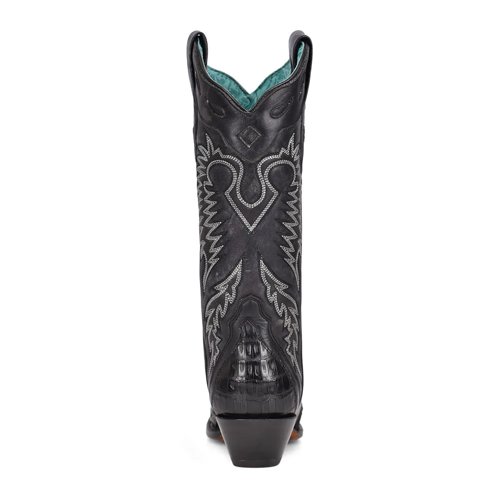 Black Caiman Ladies Boots