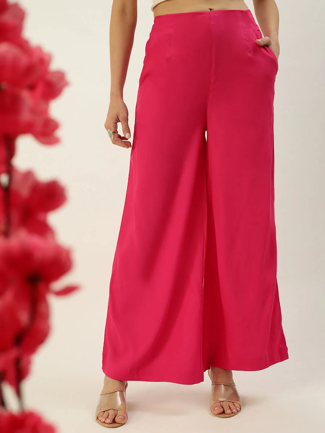 Ladies Palazzo Fuchsia