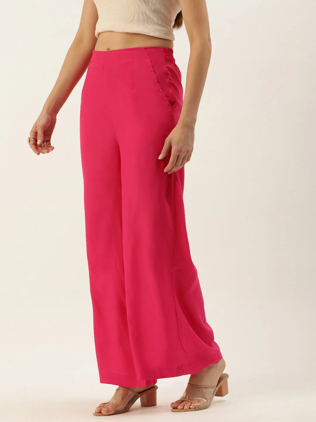 Ladies Palazzo Fuchsia