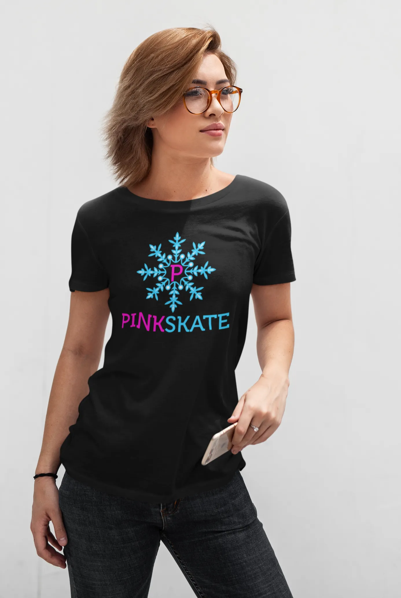 Ladies Pinkskate Logo T-Shirt