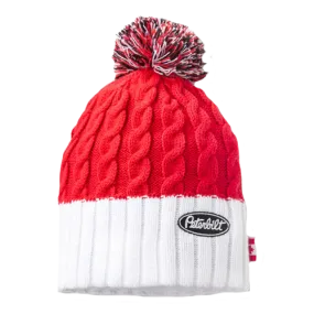 Ladies Scarlet Pom Toque