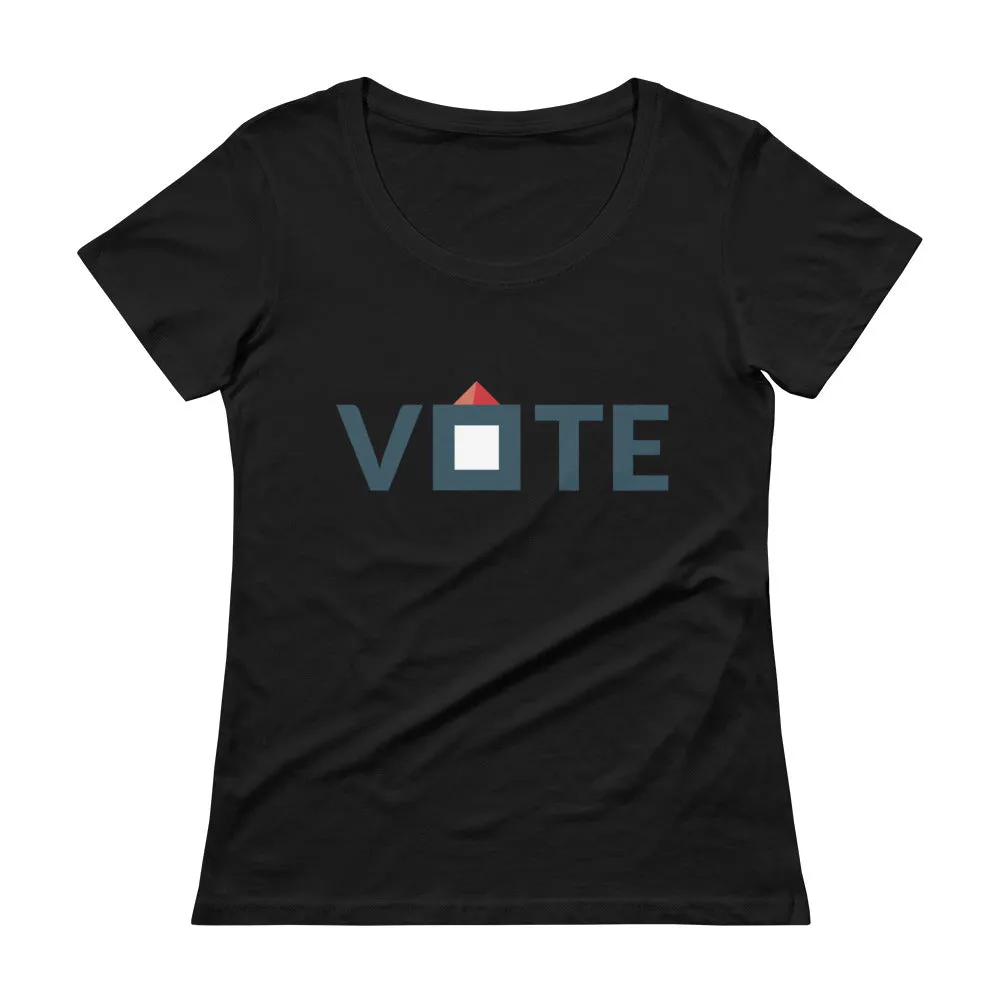 Ladies' Scoopneck Vote T-Shirt