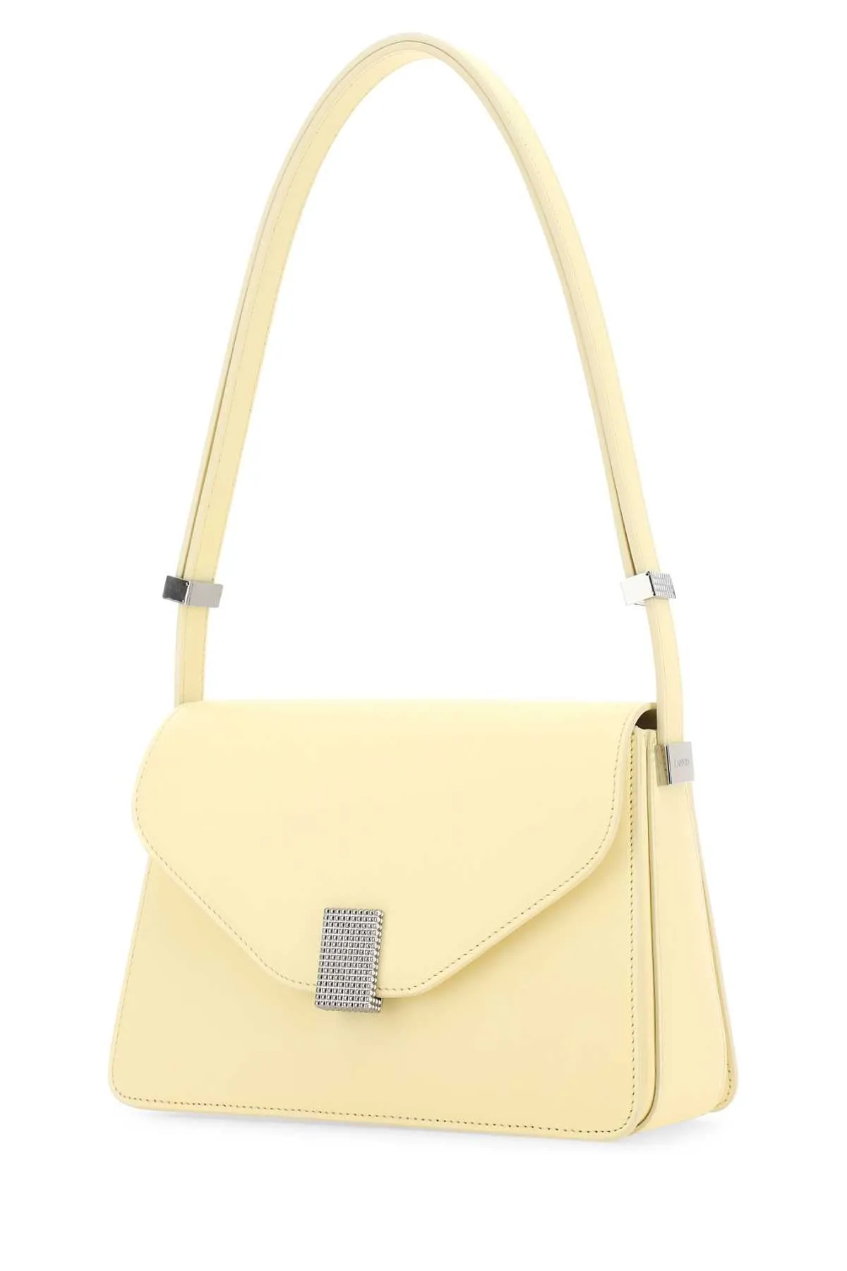 Lanvin Pastel Yellow Leather Concerto Shoulder Bag