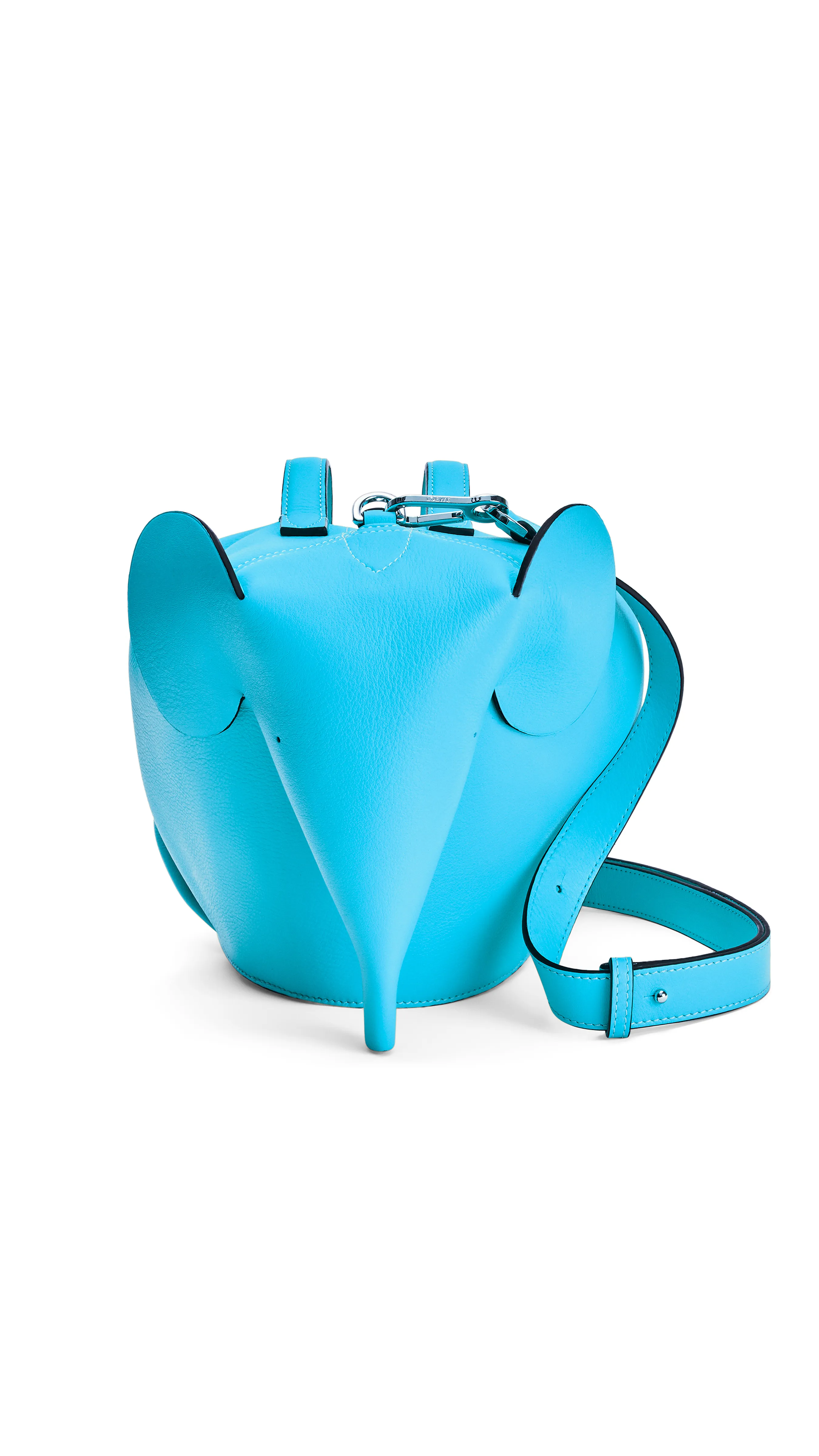 Classic Calfskin Cyan Elephant Bag