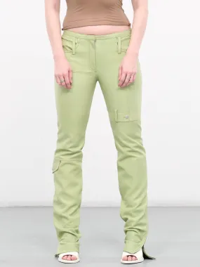 Leather Trousers (AK0760-PISTACHIO-GREEN)