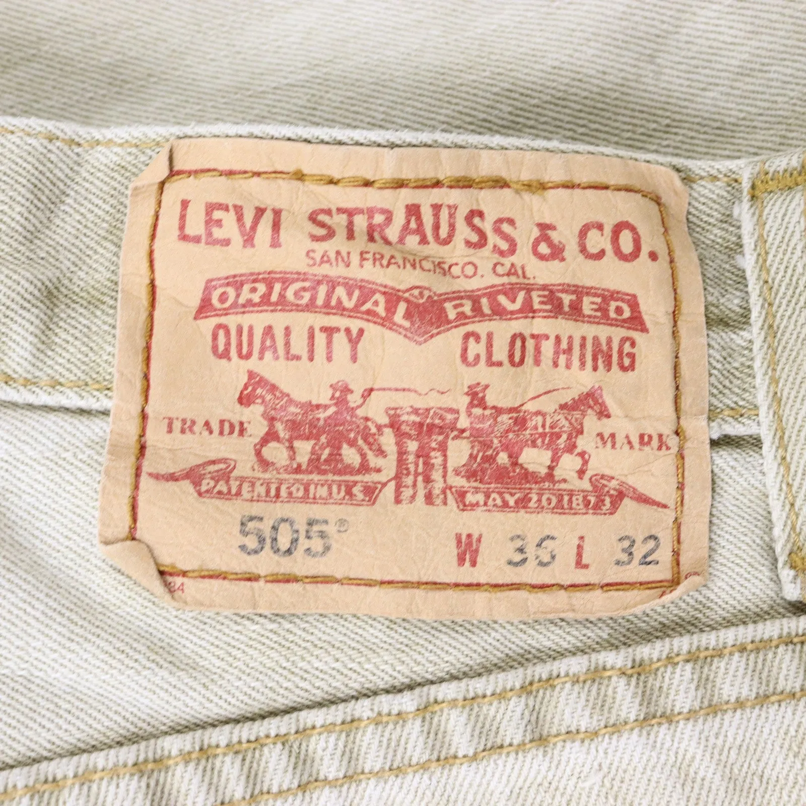 Levi's 505 Beige Jeans