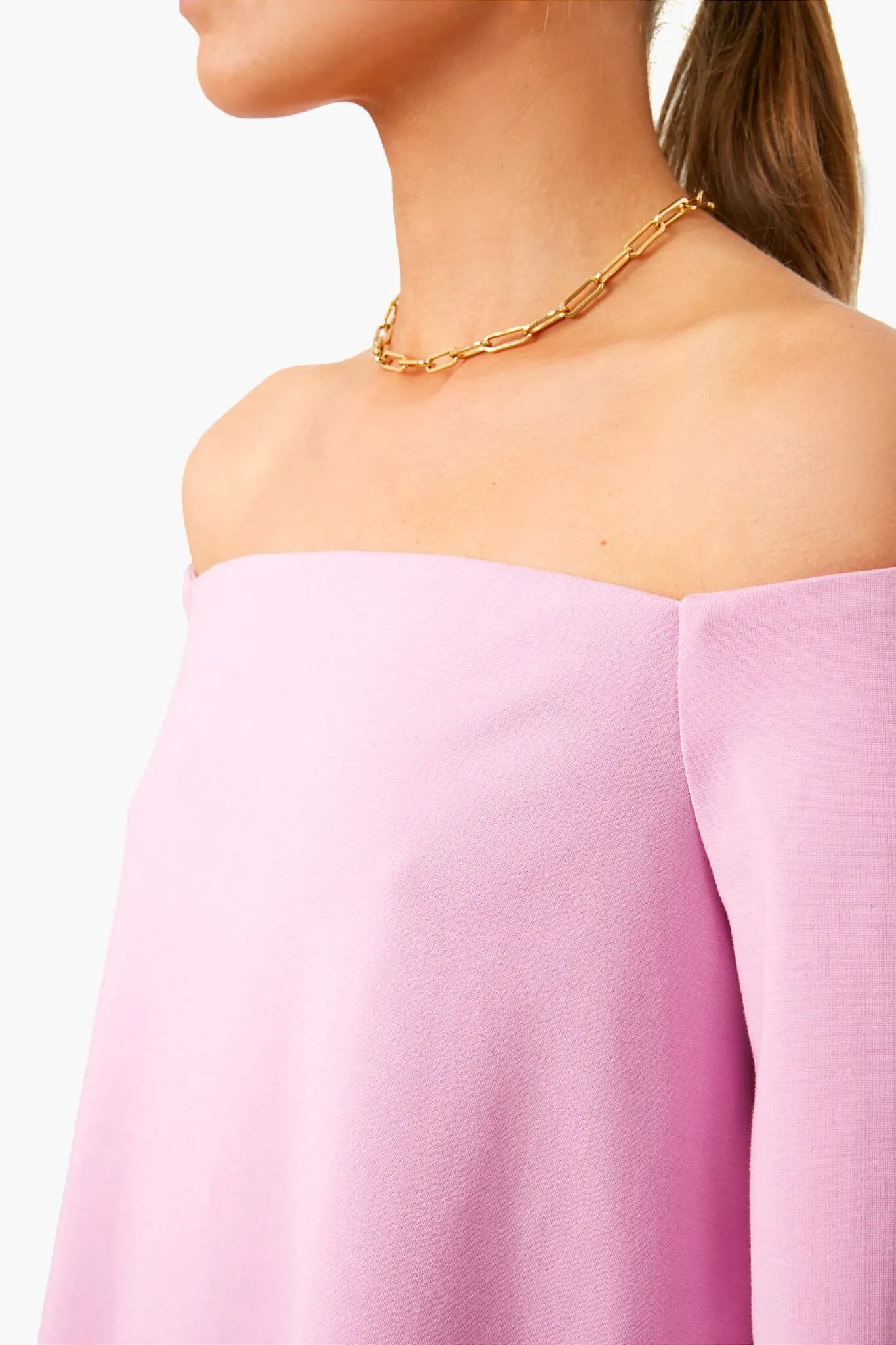 Lilac Miranda Off the Shoulder Blouse