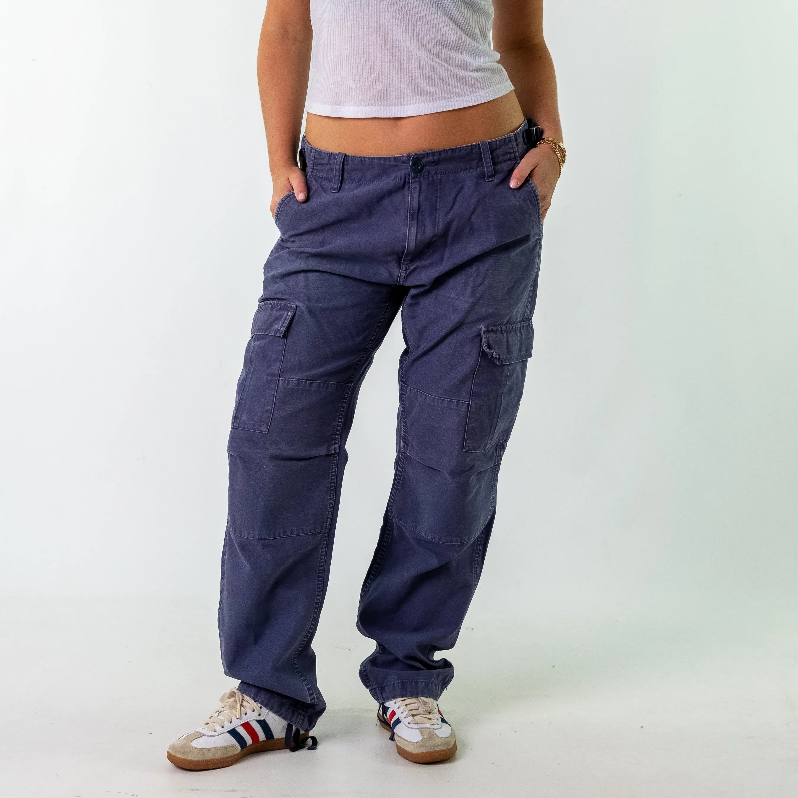 Lilac Purple y2ks Carhartt Canvas Carpenter Jeans Baggy Pants (32x32)