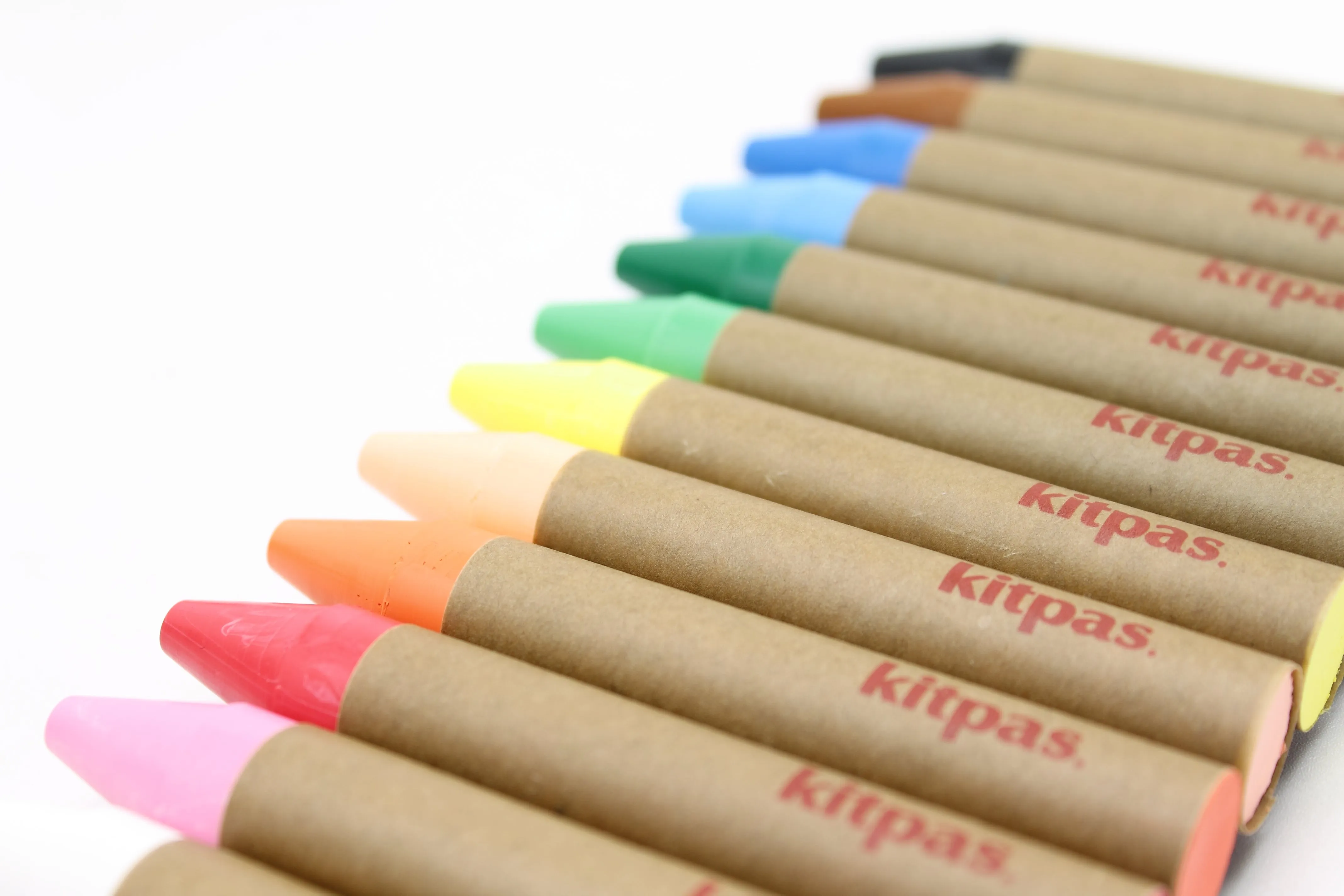 Large 12-Pack Kitpas Art Crayons,