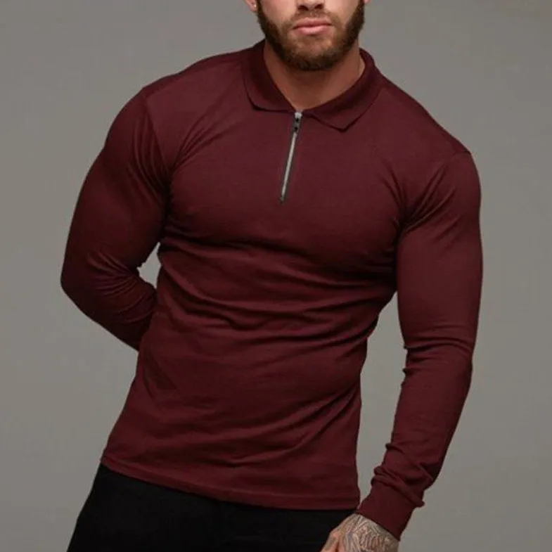 Long Sleeve Polo Top