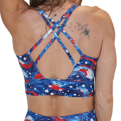 Longline Bra | Star Spangled