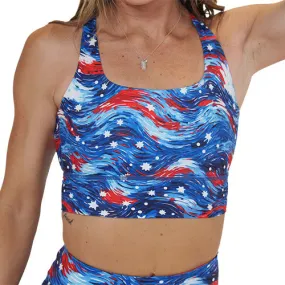 Longline Bra | Star Spangled