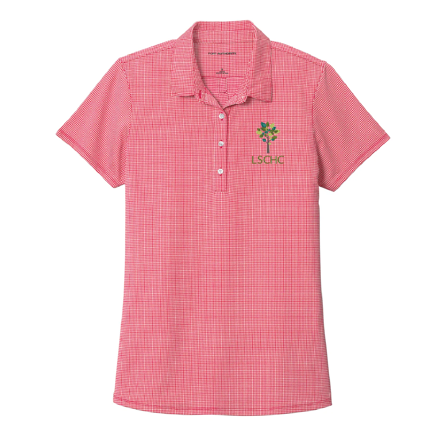 LSCHC Womens Gingham Polo