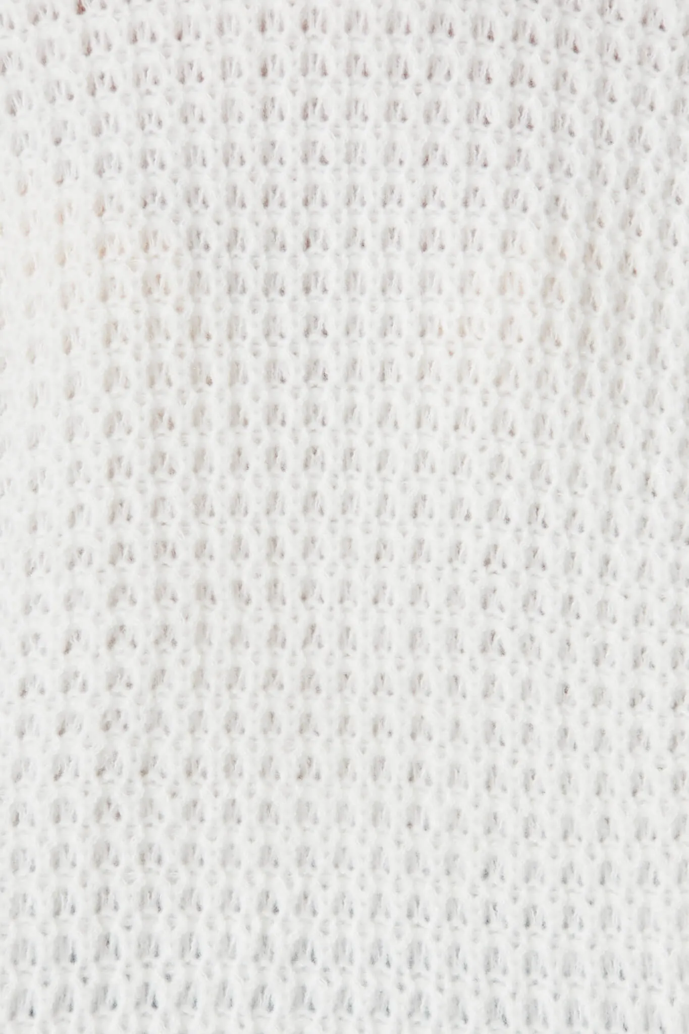 Madeleine Knit In White Wool Blend