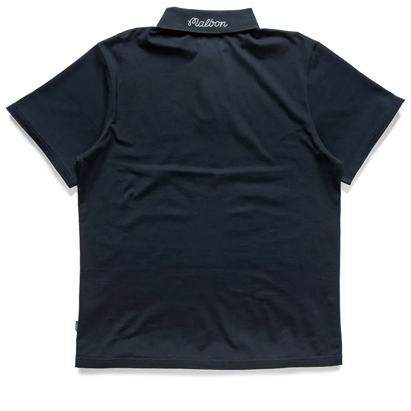 Malbon Golf Tiger Buckets Polo - Navy