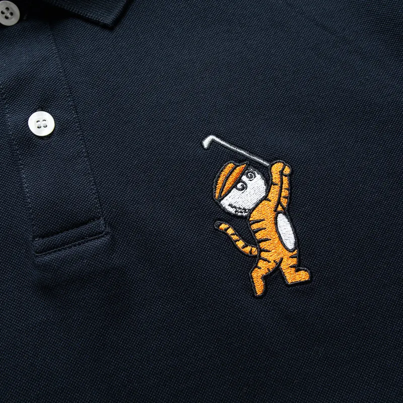 Malbon Golf Tiger Buckets Polo - Navy