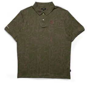 Malbon Golf Wild Life Performance Polo - Army