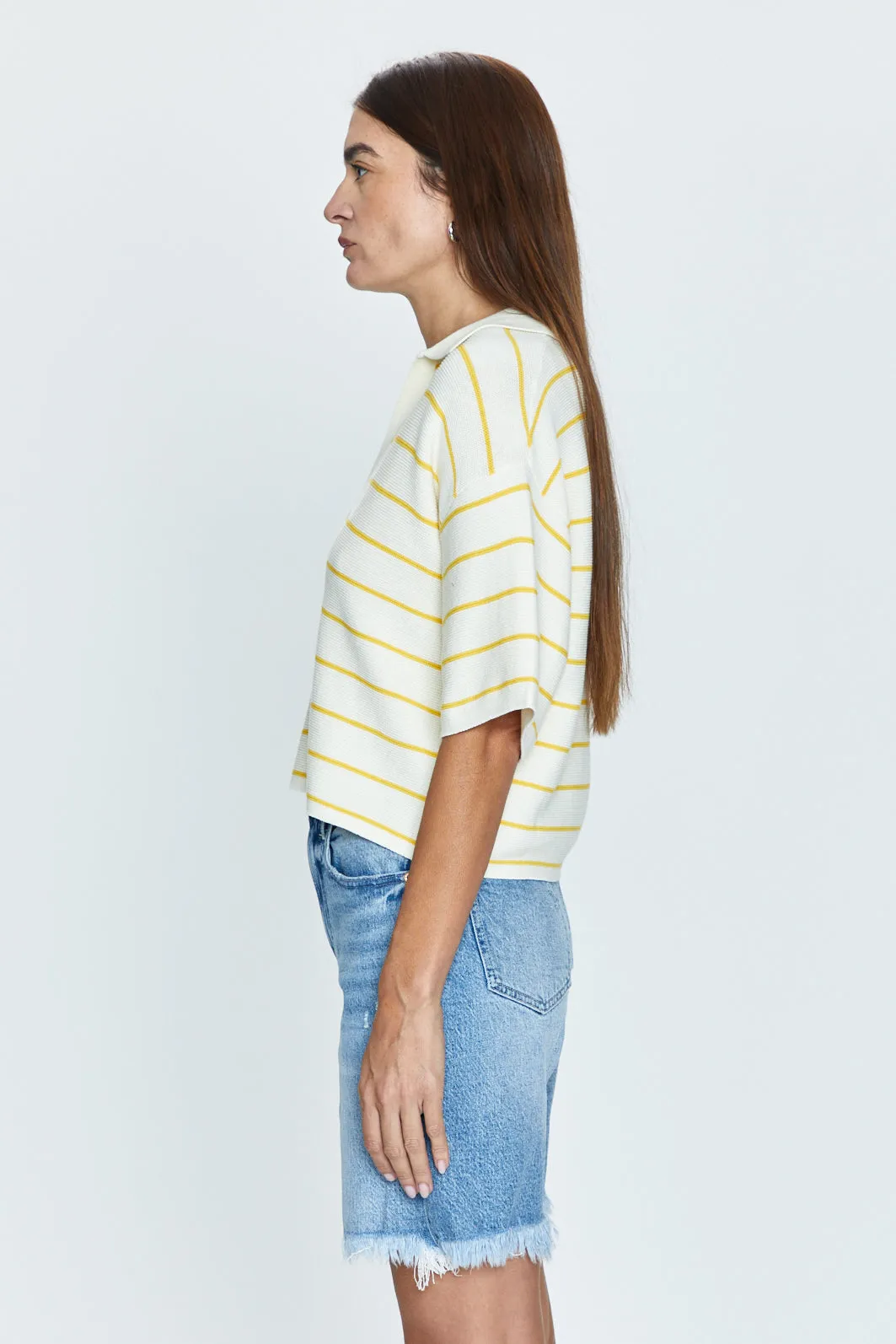 Marlow Polo - Dandelion Stripe