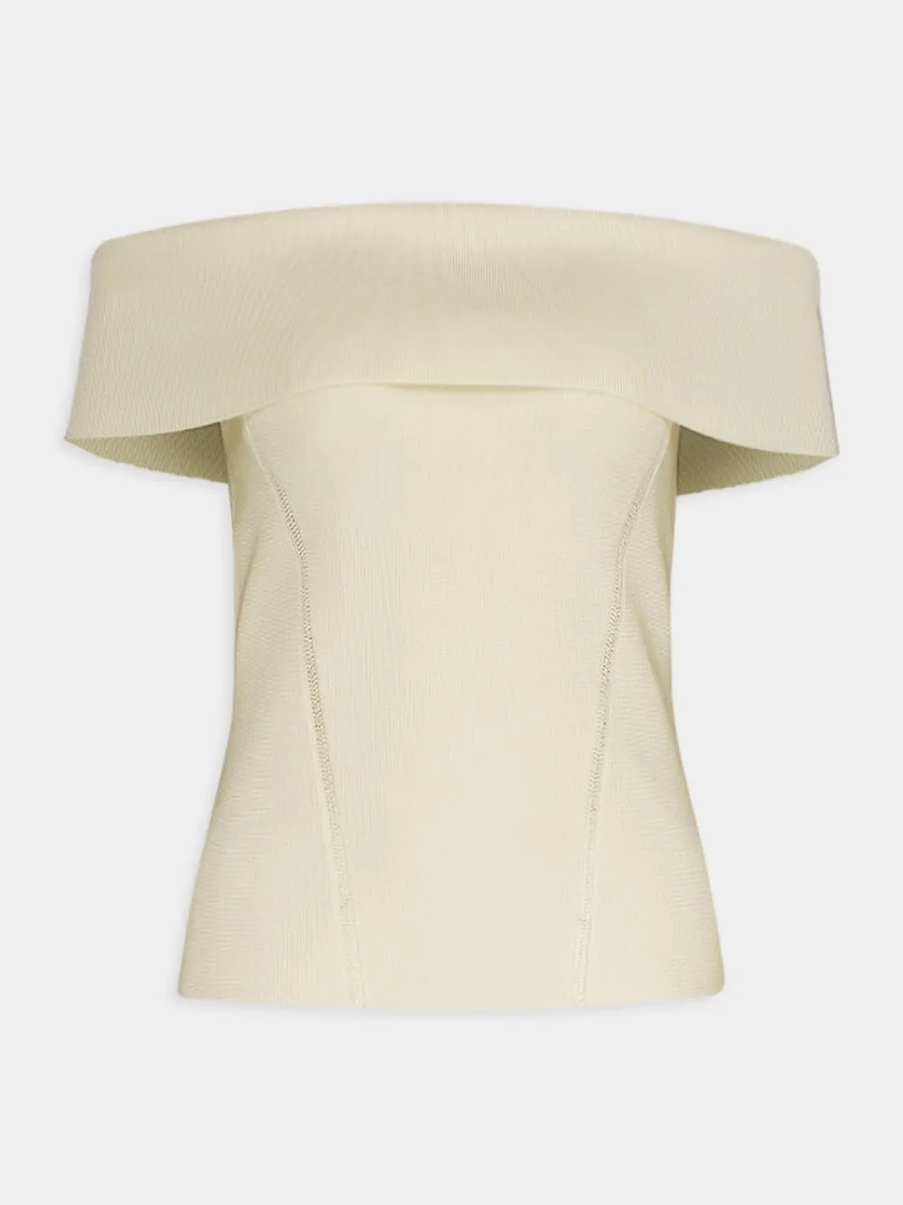 Matchmaker Off-Shoulder Cream Top