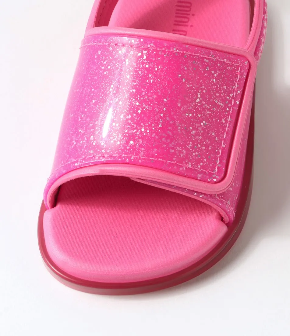 MELISSA Brave Tot Glitter Pink Pvc Heels