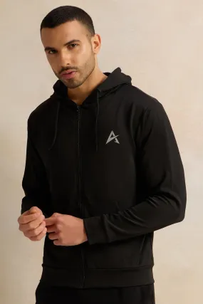 Men Black Active Sweatshirt