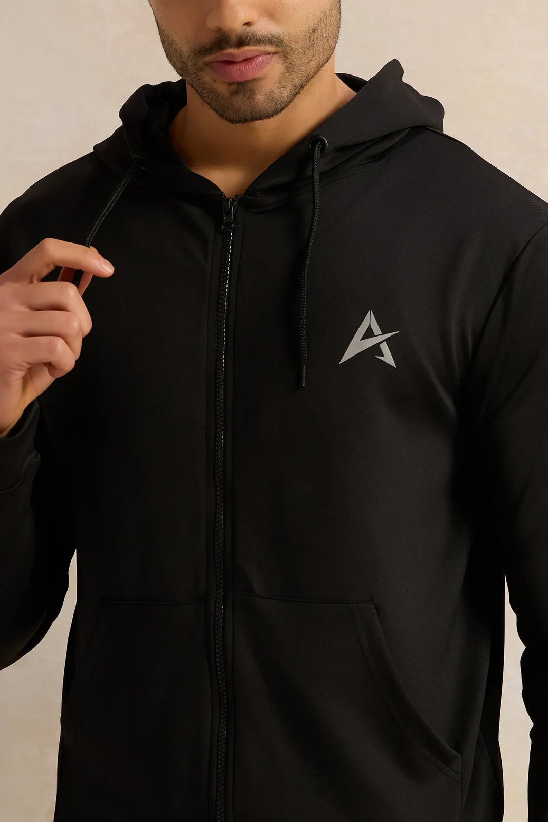 Men Black Active Sweatshirt