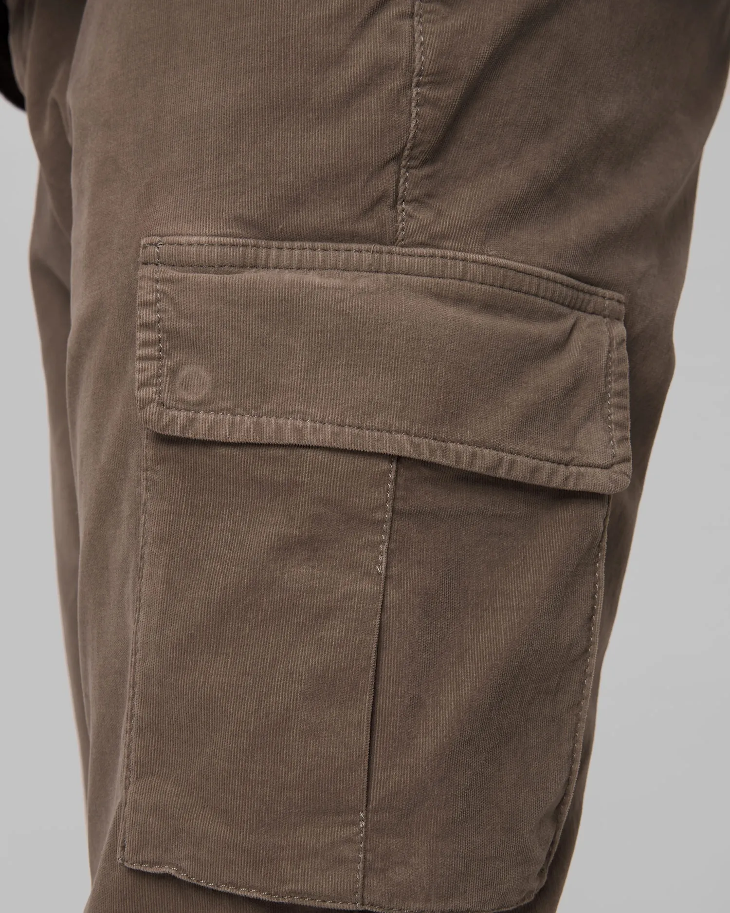 Men's brown cargo trousers Alberto John  - Baby Corduroy 42871828-130