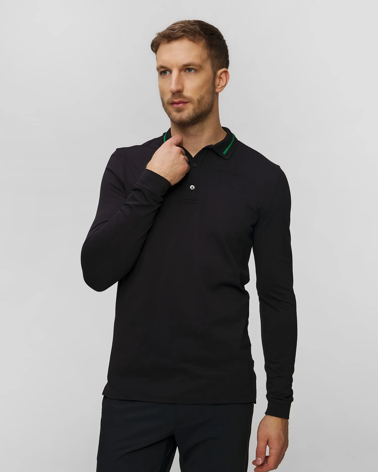 Men's long sleeve polo Chervo Abbazia A0001-999