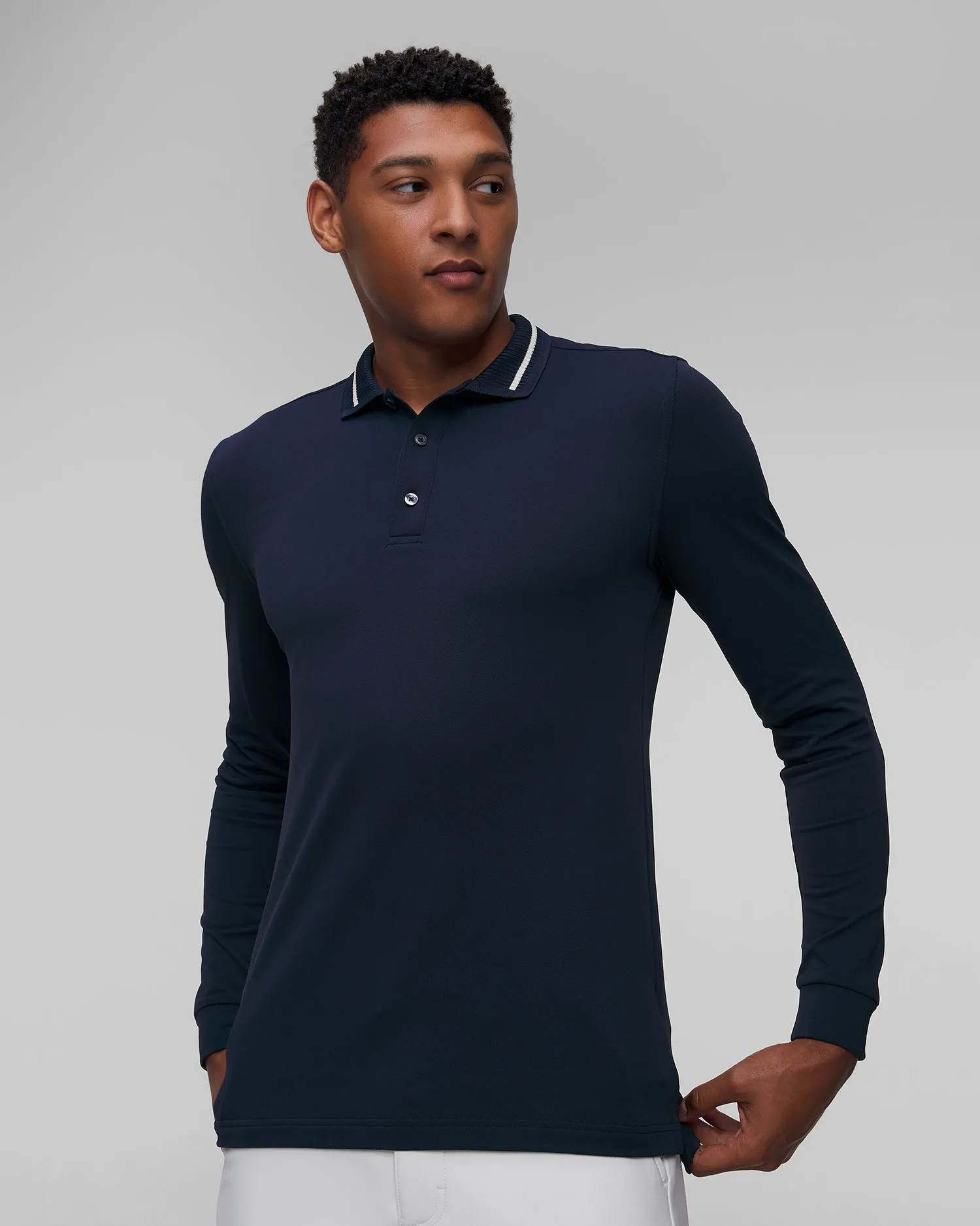 Men's long-sleeved polo Chervo Abbazia A0001-599