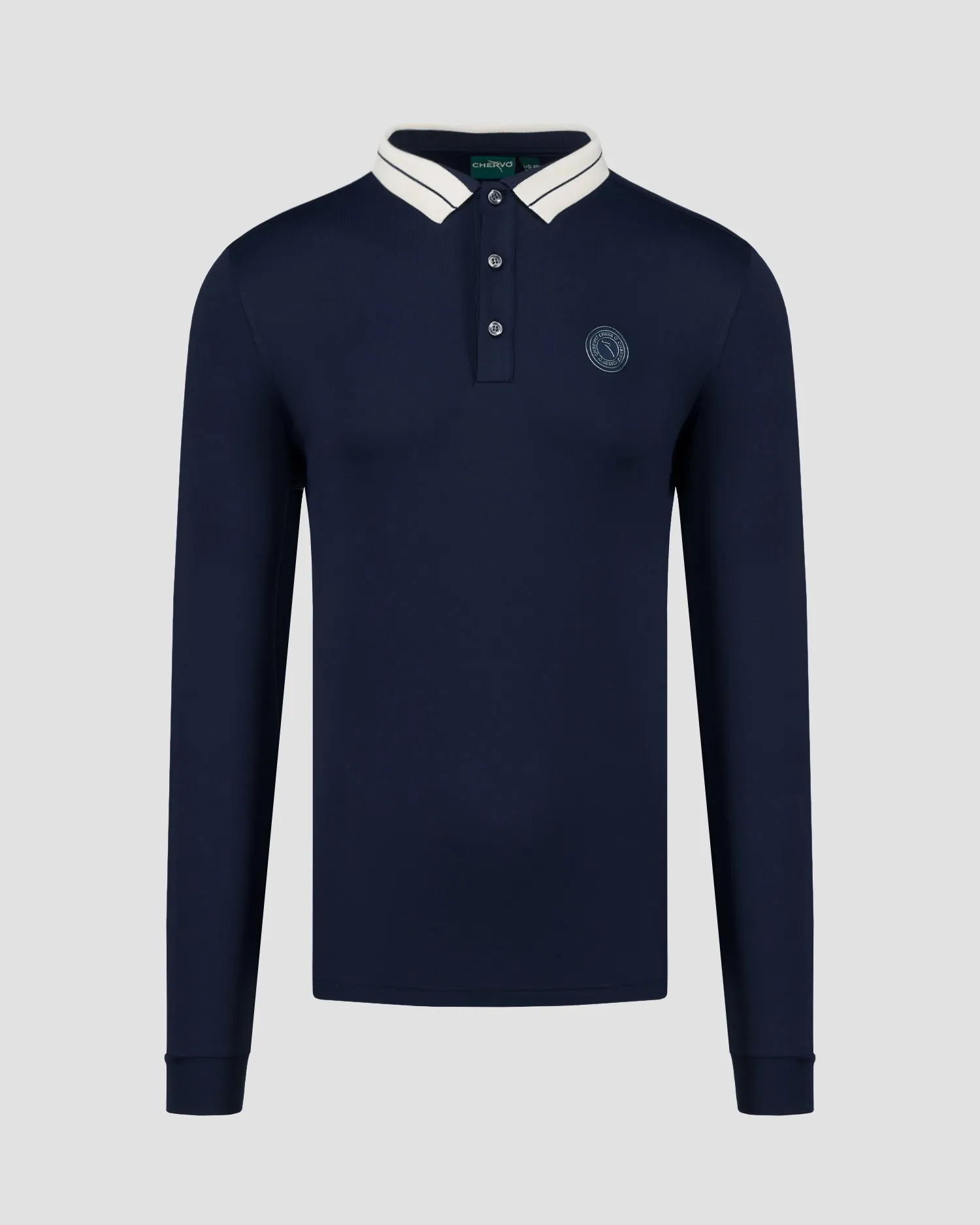 Men's long-sleeved polo Chervo Affranto A0002-599