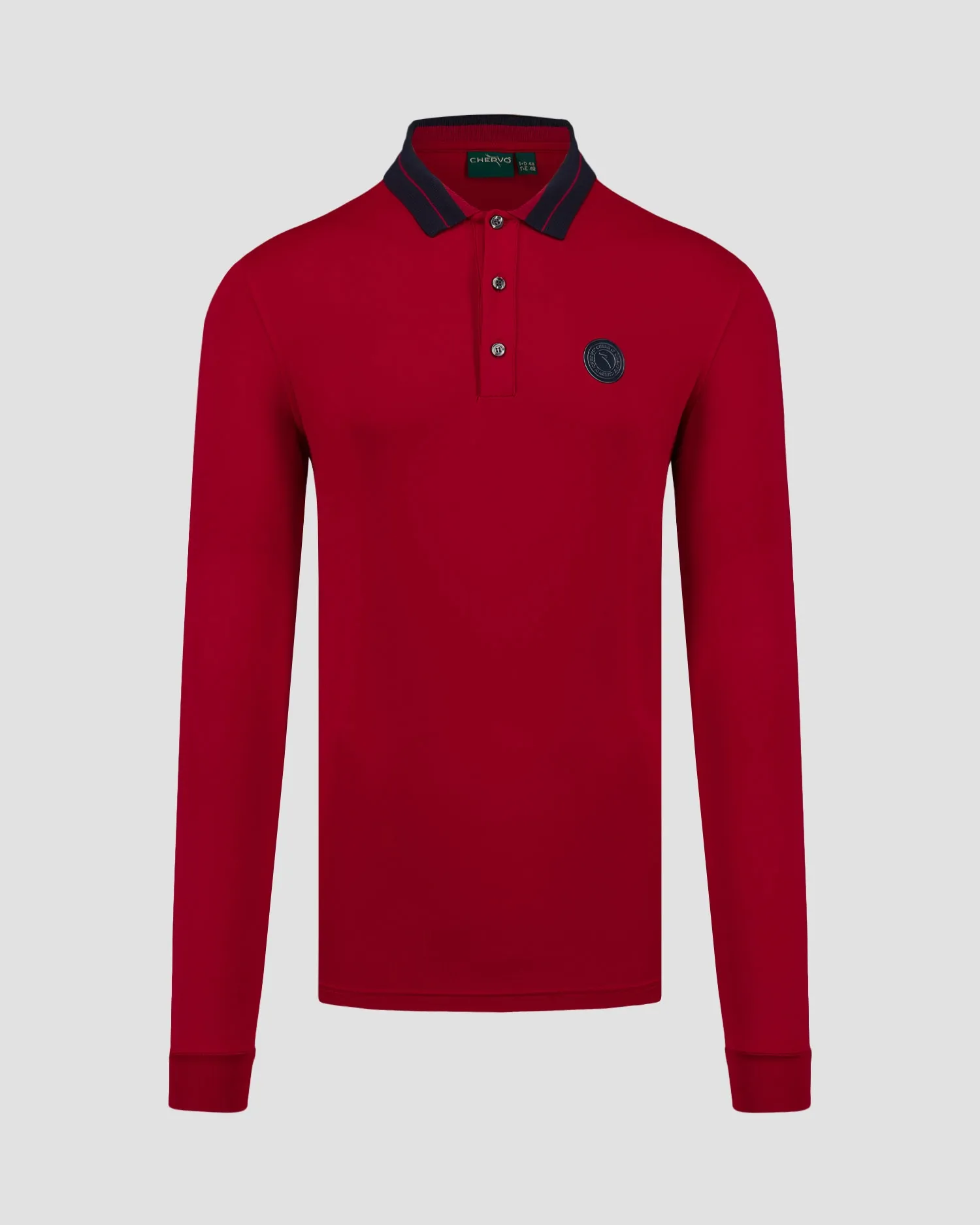 Men's long-sleeved polo Chervo Affranto A0002-837